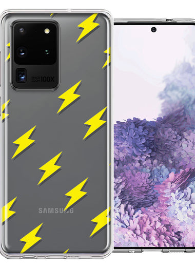 Samsung Galaxy S20 Ultra Electric Lightning Bolts Design Double Layer Phone Case Cover