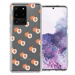 Samsung Galaxy S20 Ultra Polka Dot Peaches Design Double Layer Phone Case Cover