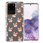 Samsung Galaxy S20 Ultra Shiba Inu Polkadots Design Double Layer Phone Case Cover