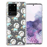 Samsung Galaxy S20 Ultra Space Unicorns Design Double Layer Phone Case Cover