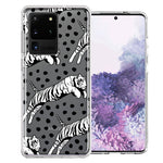 Samsung Galaxy S20 Ultra Tiger Polkadots Design Double Layer Phone Case Cover