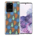 Samsung Galaxy S20 Ultra Snakes Skulls Roses Design Double Layer Phone Case Cover