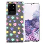 Samsung Galaxy S20 Ultra Valentine's Day Heart Candies Polkadots Design Double Layer Phone Case Cover