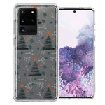 Samsung Galaxy S20 Ultra Holiday Christmas Trees Design Double Layer Phone Case Cover