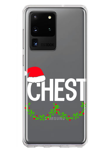 Samsung Galaxy S20 Ultra Christmas Funny Ornaments Couples Chest Nuts Hybrid Protective Phone Case Cover