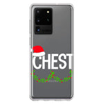Samsung Galaxy S20 Ultra Christmas Funny Ornaments Couples Chest Nuts Hybrid Protective Phone Case Cover