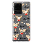 Samsung Galaxy S20 Ultra Red Nose Reindeer Christmas Winter Holiday Hybrid Protective Phone Case Cover