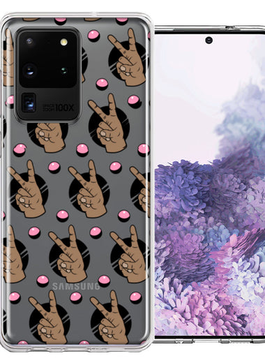 Samsung Galaxy S20 Ultra Peace for All Design Double Layer Phone Case Cover