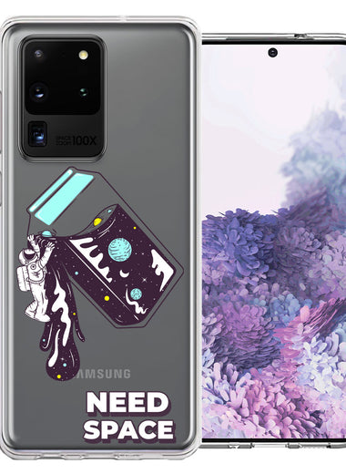 Samsung Galaxy S20 Ultra Need Space Astronaut Stars Design Double Layer Phone Case Cover