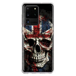 Samsung Galaxy S20 Ultra British UK Flag Skull Hybrid Protective Phone Case Cover