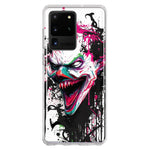 Samsung Galaxy S20 Ultra Evil Joker Face Painting Graffiti Hybrid Protective Phone Case Cover