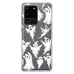 Samsung Galaxy S20 Ultra Cute Halloween Spooky Floating Ghosts Horror Scary Hybrid Protective Phone Case Cover