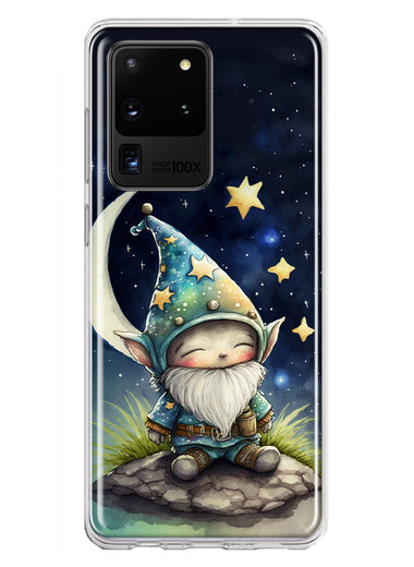 Samsung Galaxy S20 Ultra Stars Moon Starry Night Space Gnome Hybrid Protective Phone Case Cover