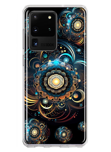 Samsung Galaxy S20 Ultra Mandala Geometry Abstract Multiverse Pattern Hybrid Protective Phone Case Cover