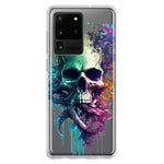 Samsung Galaxy S20 Ultra Fantasy Octopus Tentacles Skull Hybrid Protective Phone Case Cover