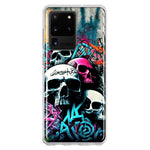 Samsung Galaxy S20 Ultra Skulls Graffiti Painting Art Hybrid Protective Phone Case Cover