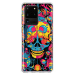 Samsung Galaxy S20 Ultra Psychedelic Trippy Death Skull Pop Art Hybrid Protective Phone Case Cover