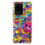 Samsung Galaxy S20 Ultra Psychedelic Trippy Happy Characters Pop Art Hybrid Protective Phone Case Cover
