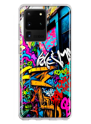 Samsung Galaxy S20 Ultra Urban Graffiti Street Art Painting Hybrid Protective Phone Case Cover