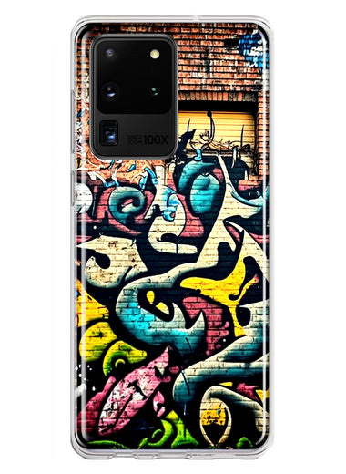 Samsung Galaxy S20 Ultra Urban Graffiti Wall Art Painting Hybrid Protective Phone Case Cover