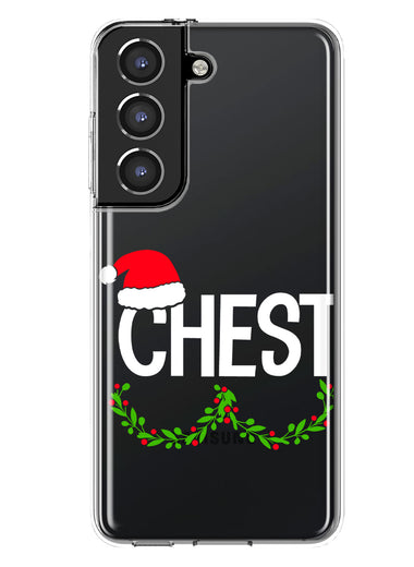 Samsung Galaxy S21 Christmas Funny Ornaments Couples Chest Nuts Hybrid Protective Phone Case Cover