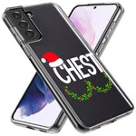Samsung Galaxy S21 Ultra Christmas Funny Ornaments Couples Chest Nuts Hybrid Protective Phone Case Cover