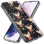 Samsung Galaxy S21 FE Red Nose Reindeer Christmas Winter Holiday Hybrid Protective Phone Case Cover