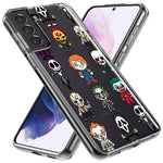 Samsung Galaxy S23 Plus Cute Classic Halloween Spooky Cartoon Characters Hybrid Protective Phone Case Cover