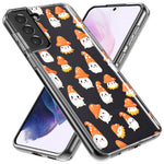 Samsung Galaxy S21 FE Cute Cartoon Mushroom Ghost Characters Hybrid Protective Phone Case Cover