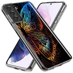 Samsung Galaxy S20 Mandala Geometry Abstract Butterfly Pattern Hybrid Protective Phone Case Cover