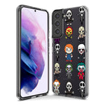 Samsung Galaxy S22 Ultra Cute Classic Halloween Spooky Cartoon Characters Hybrid Protective Phone Case Cover