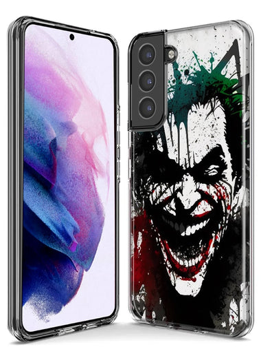 Samsung Galaxy S21 FE Laughing Joker Painting Graffiti Hybrid Protective Phone Case Cover