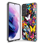 Samsung Galaxy S20 Plus Psychedelic Trippy Butterflies Pop Art Hybrid Protective Phone Case Cover