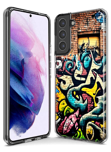 Samsung Galaxy S9 Plus Urban Graffiti Wall Art Painting Hybrid Protective Phone Case Cover