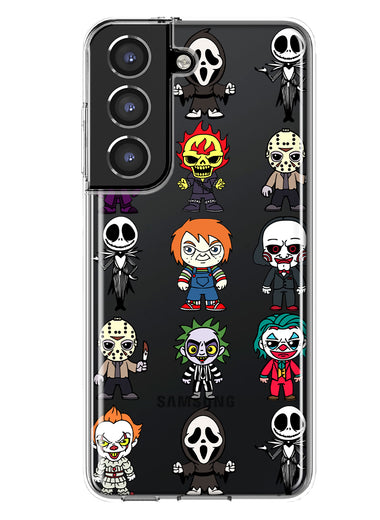 Samsung Galaxy S21 FE Cute Classic Halloween Spooky Cartoon Characters Hybrid Protective Phone Case Cover