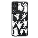 Samsung Galaxy S22 Plus Cute Halloween Spooky Floating Ghosts Horror Scary Hybrid Protective Phone Case Cover