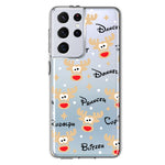 Samsung Galaxy S21 Ultra Red Nose Reindeer Christmas Winter Holiday Hybrid Protective Phone Case Cover