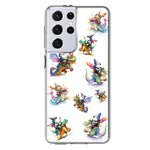 Samsung Galaxy S21 Ultra Cute Fairy Cartoon Gnomes Dragons Monsters Hybrid Protective Phone Case Cover