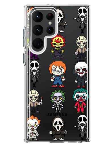 Samsung Galaxy S22 Ultra Cute Classic Halloween Spooky Cartoon Characters Hybrid Protective Phone Case Cover