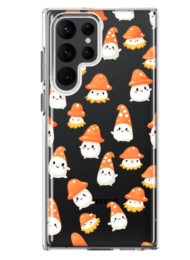 Samsung Galaxy S23 Ultra Cute Cartoon Mushroom Ghost Characters Hybrid Protective Phone Case Cover