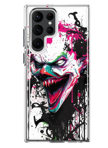 Samsung Galaxy S23 Ultra Evil Joker Face Painting Graffiti Hybrid Protective Phone Case Cover