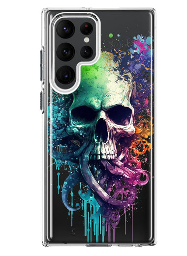 Samsung Galaxy S23 Ultra Fantasy Octopus Tentacles Skull Hybrid Protective Phone Case Cover