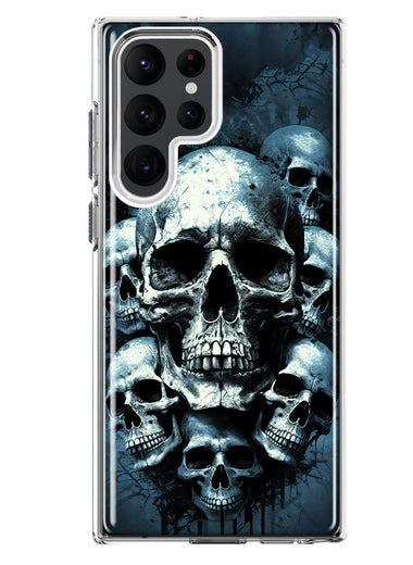 Samsung Galaxy S23 Ultra Graveyard Death Dream Skulls Double Layer Phone Case Cover