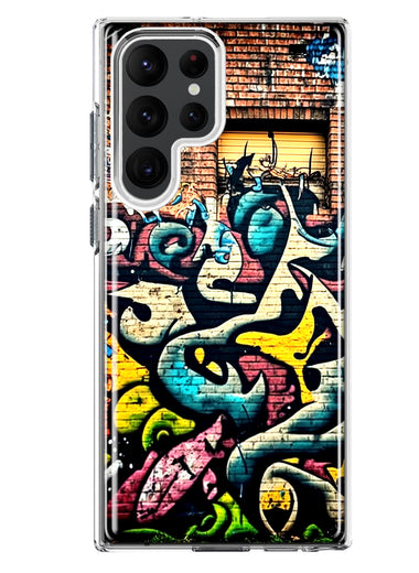 Samsung Galaxy S22 Ultra Urban Graffiti Wall Art Painting Hybrid Protective Phone Case Cover