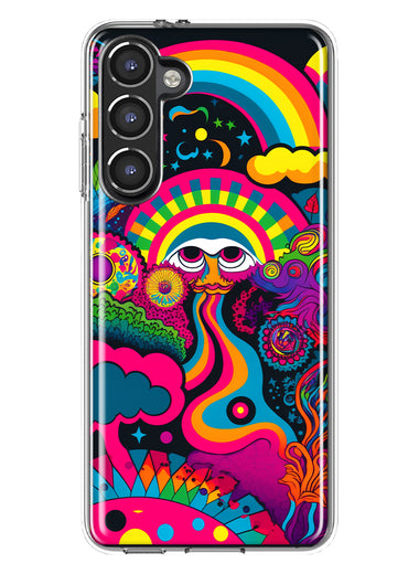 Samsung Galaxy S23 Psychedelic Trippy Hippie Night Walk Hybrid Protective Phone Case Cover