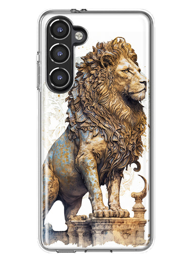 Samsung Galaxy S23 Ancient Lion Sculpture Hybrid Protective Phone Case Cover
