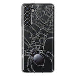 Samsung Galaxy S23 Plus Creepy Black Spider Web Halloween Horror Spooky Hybrid Protective Phone Case Cover