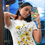 Samsung Galaxy S23 Plus Blue Monstera Pothos Tropical Floral Summer Flowers Hybrid Protective Phone Case Cover