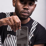Samsung Galaxy Z Fold 4 Black Clear Funny Text Quote Adulting AF Hybrid Protective Phone Case Cover
