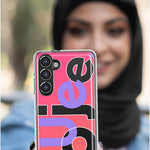 Samsung Galaxy A03S Pink Purple Clear Funny Text Quote Boujee Hybrid Protective Phone Case Cover